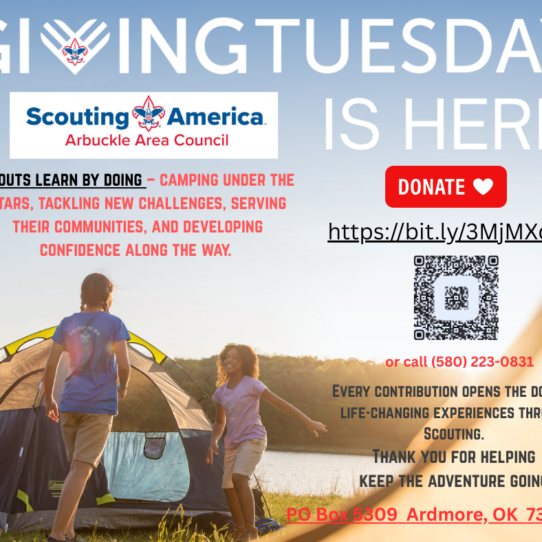 Scouts learn by doing – camping under the stars, tackling new challenges, serving their communities, and developing confidence along the way. Your generosity makes these moments possible, especial